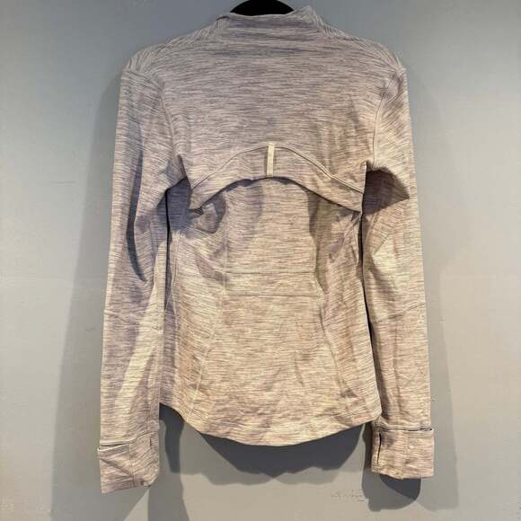 Lululemon Define Jacket Heathered Light Gray Size 6 - Picture 3 of 3